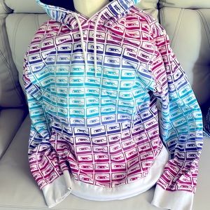 Old Navy Cassette Tape Ombré hoodie size Large